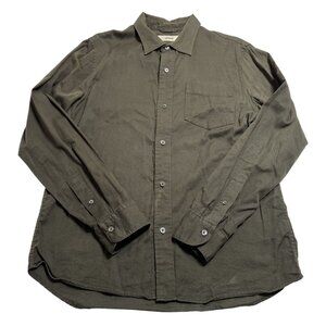 Buck Mason Draped Twill One Pocket Shirt in Green
